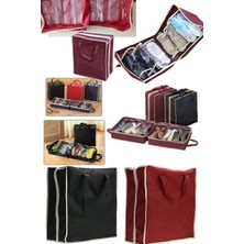 Munico 6 Çift Kapasiteli Ayakkabı Taşıma Saklama Koruma Çantası Fermuarlı Pratik Ayakkabı Saklama Valizi