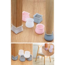 Munico 8 Adet Silikon Yuvarlak Sandalye Masa Ayak Kapağı Koruyucu Kapak Sessiz Her Eve Lazım Yuvarlak