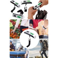 Munico Mini Asılı Kanca Terazi Elektronik Dijital Ekran Terazi Taşınabilir Seyahat Bavul Çanta Mini Kantar