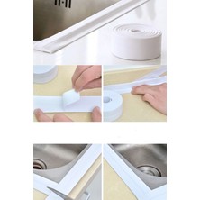 Munico 2 Adet Profesyonel Su Sızdırmaz Kenar Bandı Akıllı Yapışkanlı Şerit Küvet Lavabo Klozet Banyo