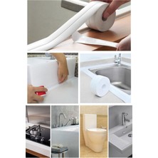 Munico Profesyonel Su Sızdırmaz Kenar Bandı Akıllı Yapışkanlı Şerit Küvet Lavabo Klozet Banyo