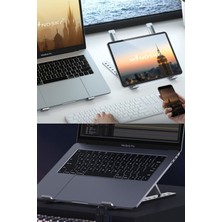 Munico Standı Lenovo Stand Macbook Air Pro Standı Kademeli Çalışma Taşınabilir Laptop Tab  Için Ideal Seçim