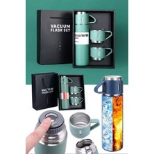 Munico 500 ml Çok Fonksiyonlu Kamp Seyehat Gezi Termosu Piknik Yalıtımlı Fincanlı Set Vakumlu Profesyonel