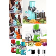 Munico Manuel Sebze Dilimleyici Çok Fonksiyonlu Yuvarlak Döner Mutfak Aksesuarları Sebze Kesici