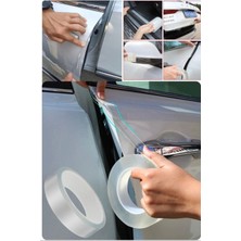 Munico Araç Kenar Koruma Şeridi Şeffaf Koruyucu Koruma Filmi Araba Kapı Kenarı Boya Anti Çizilme Şeridi 3mt