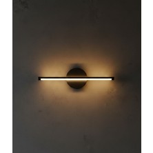 Aplik LED Tablo Üstü ve Tablo Yanı Şerit LED Işık Modern Tasarım (Pilli) (Siyah)