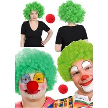 Munico Palyaço Burnu Rengarenk Cosplay Cadılar Bayram Hayranları Için Peruk Renkli Patlayan Palyaço Peruk