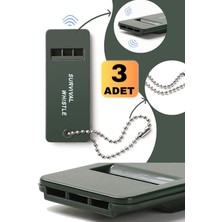 Munico 3 Adet  Açık Hava Aracı Yürüyüş Acil Hayatta Kalma Düdük Kurtarma Ses Düdük Depremde Enkazda Duyulan