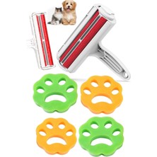 Munico 5 Parça Köpek & Kedi Sahipleri Içi Tüy Toplayıcı Giysi Kıyafet Tiftik Pamuk Tüy Gırgır & 4 Adet
