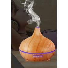 Munico Sağlıklı Nefes Için Koyu Kahverengi 7 LED Aroma Ferahlatıcı Rahatlatıcı Büyük Boy Hava Nemlendirici
