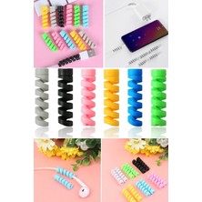 Munico 4 Adet Kablo Koruyucu Bobin Sargısı Veri Hattı Kılıfı Halat Koruması Telefon Için Koruyucu Bükme