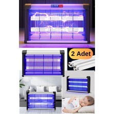 Munico 2 Adet Taşınabilir Elektrikli LED Sivrisinek Yok Edici Büyük Boy Gece Lambası Hem Haşere Engelleyici