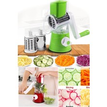 Munico Endüstriyel Mutfaklar Için Peynir Rendesi Öğütücü Mandoline Dilimleyici 3 In 1 Sebze Dilimleyici Set