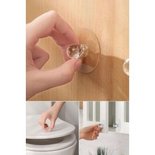 Munico Kendinden Yapışkanlı 2 Li Mutfak Dolabı Gardırop Çekmece Sapı Elmas Şekli Kristal Dolap Çekme Şeffaf