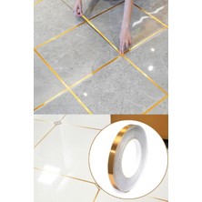 Munico Duvar Arası cm Metre 0.50 Uygun Fanyans Görünüm Seramik Lavabo Şerit Gold 50 Yansı  Kaliteli Malzeme