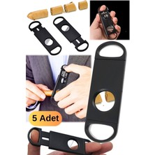 Munico 5 Adet Siyah Pro Kesme Makası Portatif Paslanmaz Çelik Puro Kes Delici Puro Zımba Kesici Paslanmaz