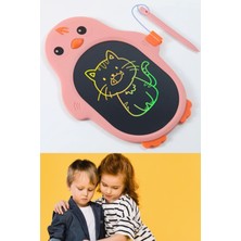 Munico Akıllı Yaz Sil Tuşlu Kaliteli Eğitici Tab Çocuklar Için Penguen Modelli Eğlenceli Yazı Yazma Tableti