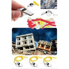 Munico 3 Adet Deprem Yüksek Sesli Metal Düdük S.o.s Hayatta Kalma Düdüğü Kurtulma Adet ve Deprem Acil Düdük