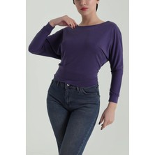 DESIGN AND ME Desıgn And Me Kayık Yaka Modal Bluz