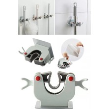 Munico 3 Adet Sap Mop Paspas Duvara Asma Aparatı Sabitleyici Pratik Tutucu Alet Fırça Kolay Rahat Pratik Ev