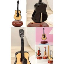 Munico Dönen Müzik Kutusu Gitar Modelli Kaliteli Tatlı Şık Hediyelik Müzik Kutusu Enstrüman Eğlenceli Model