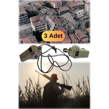 Munico 3 Adet Profesyonel Kamp Denizci Yürüyüş Düdüğü Akıllı 3 In 1 Pusula ve Sıcaklık Ölçer Outdoor Düdük