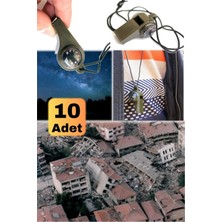 Munico 10 Adet Dağcı Düdüğü 3 In 1 Outdoor Düdük Askeri ve Kampçılar Için Ideal Depremde ve Acil Afetlerde