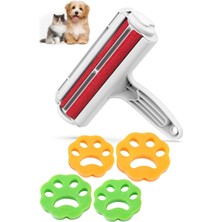 Munico 5'li Tüy Toplayıcı Evcil Hayvanlar Için Gırgır & 4 Adet Pati Şeklinde Tüy Toplama & Çift Taraflı