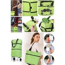 Munico Pratik El Taşınabilir Portatif Kolay Taşınan Pazar Çanta Taşınabilir Pazar Çantası Araba Tekerlekli