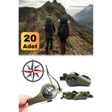 Munico 20 Adet Dağcı Düdüğü 3 In 1 Outdoor Düdük Askeri ve Kampçılar Için Ideal Depremde ve Acil Afetlerde
