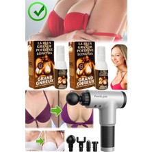 Munico Masaj Tabancası + 2 Adet Kadınlar Için Doğal Evde Esnetik Şekillendirici 100ML Sprey