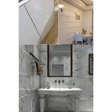 Munico Mermer Banyo mt Arası Şık Tasarım Gümüş Şerit Için 1 Bant cm Mutfak Mutfak Fayans   Için Ideal Seçim