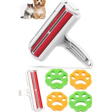 Munico 5'li Tüy Toplayıcı Set Gırgır & 4 Adet Pati Tüy Toz Kıl Toplayıcı Halı Koltuk Döşeme Kedi Köpek Set