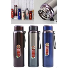 Munico Büyük Kapasiteli Taşınabilir Paslanmaz Çelik Termos Kupası Seyahat Çay Kupa Ofis Okul Termos Kupası