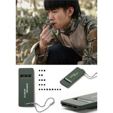 Munico 3 Frekanslı Düdük Acil Durum Düdüğü Anahtarlık Yüksek Desibel Pro Hayatta Kalma Düdüğü