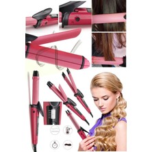 Munico Pratik Hızlı Saç Düzleştirici Maşa Iyonlu Seramik Bigudi Kıvırcık & Düzleştirici Saç Maşası Pro Set