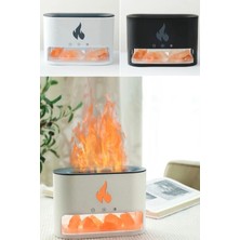 Munico USB Esansiyel Yağ Difüzör Simülasyon Alev Ultrasonik Nemlendirici Serin Sis Hava Nemlendirici Cihazı