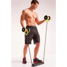 Munico Tekerlekli Tüm Vücut Egzersiz Cihazı Body Zayıflatıcı Elastik Karın Kas Çalıştırıcı Pro Spor Aleti