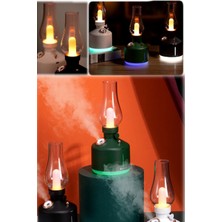 Munico Mini LED Işıklı Pilli USB Gece Lambası ve Iyonizer Hava Nemlendirici Yeşil Retro Aromaterapi