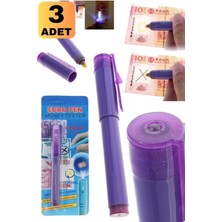 Munico 3 Adet Kağıt Para Banknot Taşınabilir  Para Kontrol Işıklı Kalem Denetleyici Dolar & Euro & Tl