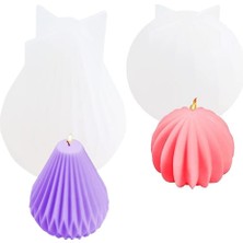 Craftto Kaktüs ve Armut Form Silikon Mum Kalıbı 2_li Set