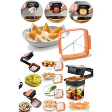 Munico 5 In 1 Sebze Meyve Kesici Çok Fonksiyonlu Meyve Sebze Dilimleyici & El Rende Sebzelik Seti Parçalama