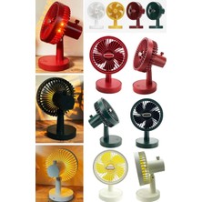 Munico Renkli Yatak Odası Için Masaüstü Kişisel Masa Lambası Fanı USB Şarj Rüzgar Seviyeleri Gamer Ofis Pro