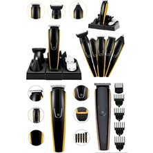 Munico Saç Kesme 5 In 1 Tıraş Makinesi Erkek Elektrikli Profesyonel Saç Kesici Berber Şarj Edilebilir