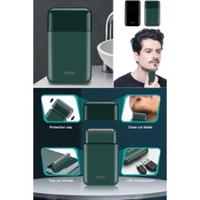 Munico Taşınabilir Kapaklı Sakal Yanak Çene Için Sinek Kaydı 0 Tıraş Makinesi 2 Taraflı Bakım Makinesi Şık