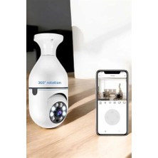 Twin Store Güvenlik Kamerası Wifi Kamera Duylu Ev Kamerası Wifi Bağlantılı Dönebilen