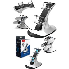 Munico 2 Kapasiteli Playstation5 Joystick Kablosuz Denetleyici Şarj Makinesi Gamepad Charge Şarj Seti Pads