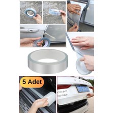 Munico 5 Adet Görünmez Şeffaf Araç Kaput Kapı Bagaj Kenarı Şeffaf Emici Nano Bant 3 Metre Darbe Koruyucu