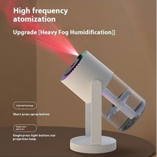 Azurtech Yıldızlı Projektör Hava Nemlendirici | Araç & Ev Buhar Makinesi