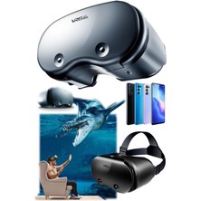 Munico 3D Vr Gözlük Sanal Gerçeklik Cihazı Kolay Ayarlanabilir Hd Tüm Telefonlara Uyumlu Metaverse Gözlük